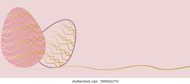 vector easter eggs. flat image of a set of easter eggs. painted eggs for easter holiday