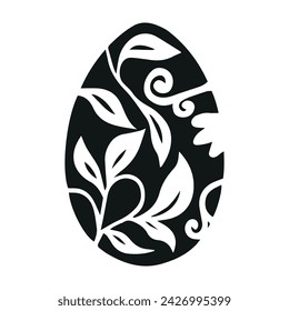 Vector Easter eggs. Happy easter. Vector eggs with a pattern inside