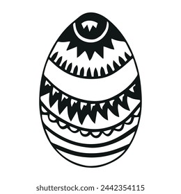 Vector Easter eggs. Happy easter. Vector eggs with a pattern inside