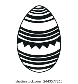 Vector Easter eggs. Happy easter. Vector eggs with a pattern inside