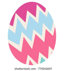 Vector Easter eggs illustration, flat design