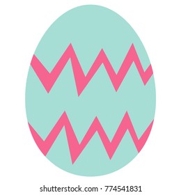 Vector Easter eggs illustration, flat design