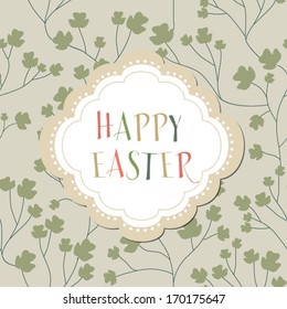 Vector Easter graphical elements. Easter card