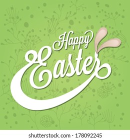 Vector Easter graphical elements. Easter card