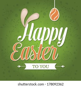 Vector Easter graphical elements. Easter card
