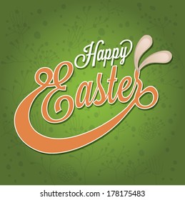 Vector Easter graphical elements. Easter card