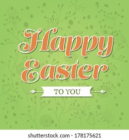 Vector Easter graphical elements. Easter card