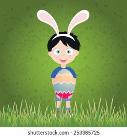 Vector easter graphical elements. Easter card
