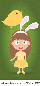 Vector Easter graphical elements. Easter card