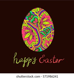Vector easter greeting card. 
