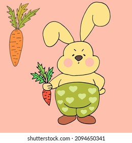 vector easter greeting cartoon illustration
