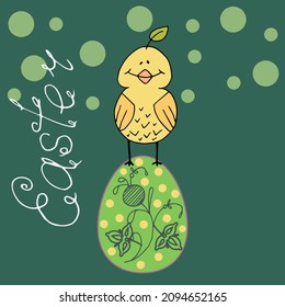 ilustración de la caricatura vectorial de saludo de Pascua