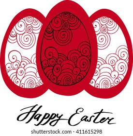 vector easter greetings card