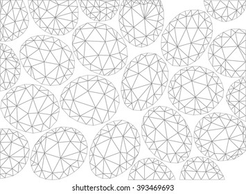 Vector Easter pattern. Polygonal vector background.