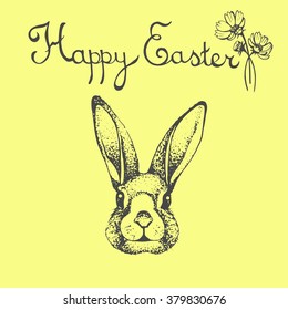 vector easter rabbit