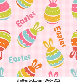 vector easter seamless pattern 