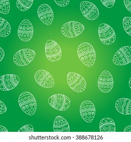 Vector easter seamless pattern with eggs. Perfect for wallpaper, gift paper, pattern fills, web page background, spring and Easter greeting cards