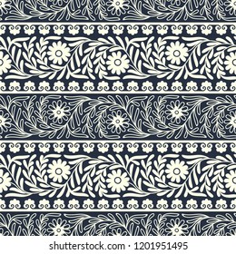 vector eastern florish border pattern. design for covers, print, woodblock, cards