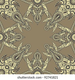 vector eastern style pattern, cropped