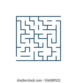 Vector Easy Labyrinth. Maze Or Labyrinth. Vector.