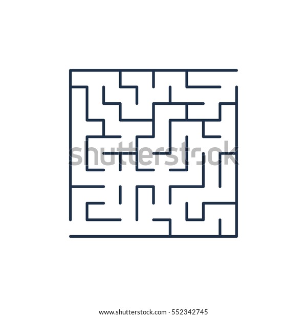 Image Vectorielle De Stock De Image Vectorielle Labyrinthe Facile Maze Ou