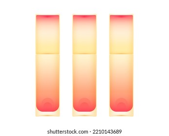 Vector eau de toilette sample glass bottle. Perfume vertical spray jar. Aroma plastic jar isolated on white background. Toilet water beauty container. Cologne luxury package. Aroma premium sprayer