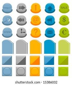 Vector e-business website icons set
