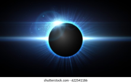 Vector Eclipse In Space, Cosmic Background