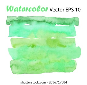 Vektor ECO Abstrakter Aquarellhintergrund für Zitat. Aquarell Farbige Ökologie Farbverlauf-Farbton einzeln auf weiß. Kann für Elemente, Design und Emblem verwendet werden. Farbe der grünen Natur