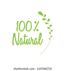Vector eco, bio green logo or sign. Organic design template. Concept icon with green leaf 