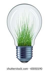 vector eco bulb isolated