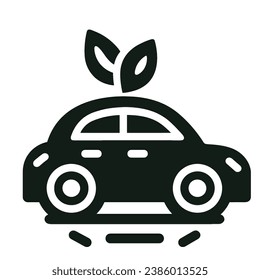 Vector Eco car illustration  Conservation Environmentally friendly Save the world Save nature