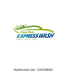 Vector Of Eco Car Wash Logotypes