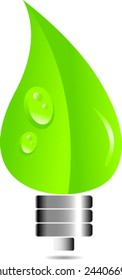 vector eco energy bulb
