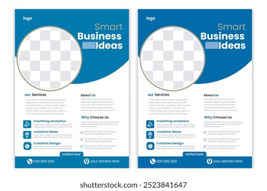 Vector eco flyer, poster, brochure, magazine cover template. modern business flyer template, abstract business flyer and creative design, marketing,  