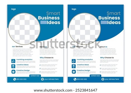 Vector eco flyer, poster, brochure, magazine cover template. modern business flyer template, abstract business flyer and creative design, marketing,  