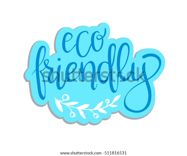 Vector eco friendly concept - design element\
made from stickers