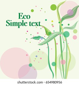 Vector of eco friendly fancy cards designs for bio, illustration healthy products. Fresh ecological posters.