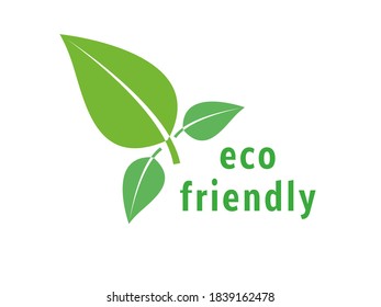 Vector ECO Friendly Green Leaves Isolated