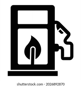 Vector Eco Gas Glyph Icon Design
