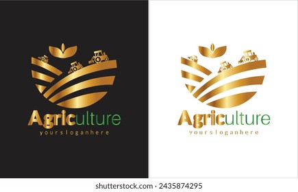 Vektor Öko Grün Bauernhof Kreis Logo Vektor