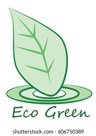 vector eco green logo