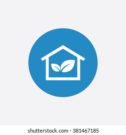Vector eco home Icon