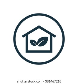 Vector Eco Home Icon