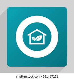 Vector eco home Icon