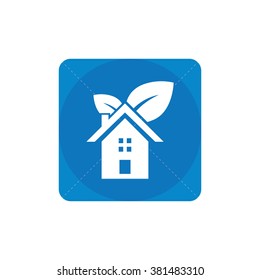 Vector eco home Icon