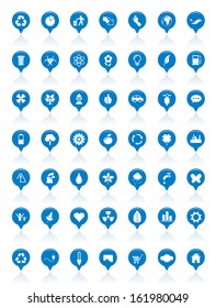 Vector eco icons set.