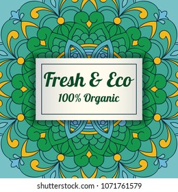Vector  Eco Label  Template , Ethnic Style