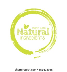 Vector eco labels with sketch drawing design elements.
