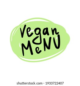 Vector eco, organic, bio logo or sign. Vegan, raw, healthy food badge, tag for cafe, restaurants, products packaging etc.